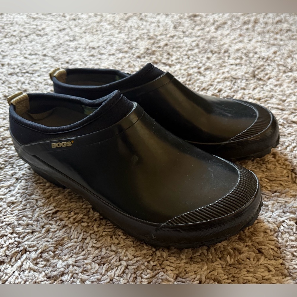 BOGS Black Waterproof Slip-On Shoes